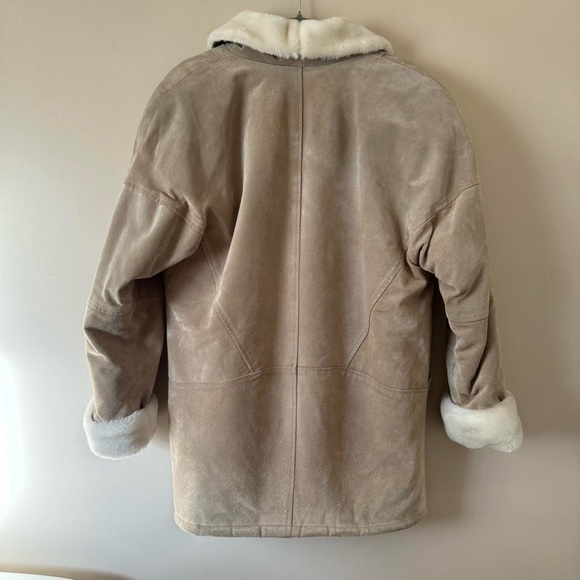 Vintage Suede + Faux Shearling Jacket - Picture 7 of 8